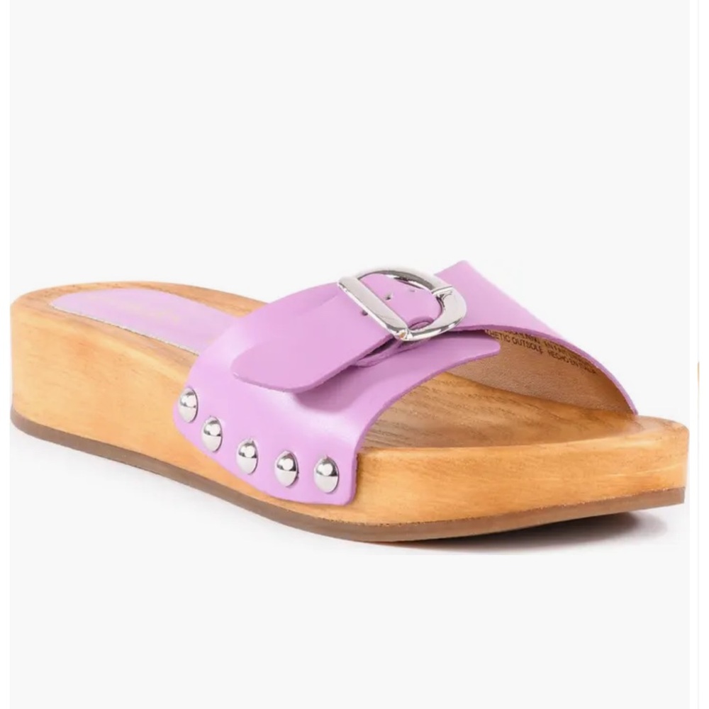 Seychelles Sorbet Slide Sandal in Lilac. Size 8.5